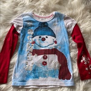 Girls ☃️ Frosty snowflakes T shirt